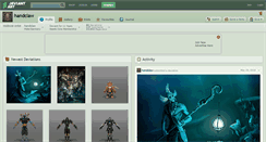 Desktop Screenshot of handclaw.deviantart.com