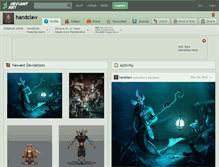 Tablet Screenshot of handclaw.deviantart.com