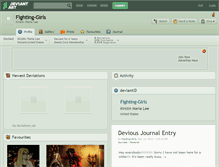 Tablet Screenshot of fighting-girls.deviantart.com