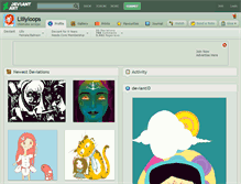 Tablet Screenshot of lillyloops.deviantart.com