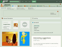 Tablet Screenshot of phenoms.deviantart.com