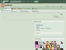Tablet Screenshot of kyouki-san.deviantart.com