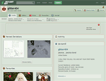 Tablet Screenshot of glitter404.deviantart.com
