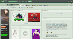 Desktop Screenshot of fat-female-oc-club.deviantart.com