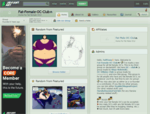 Tablet Screenshot of fat-female-oc-club.deviantart.com