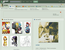 Tablet Screenshot of mctee.deviantart.com