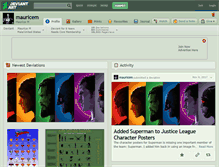 Tablet Screenshot of mauricem.deviantart.com