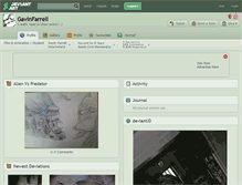 Tablet Screenshot of gavinfarrell.deviantart.com