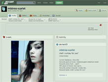 Tablet Screenshot of mistress-scarlet.deviantart.com