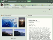 Tablet Screenshot of merii-san.deviantart.com