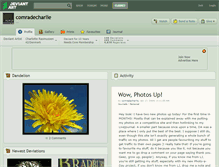 Tablet Screenshot of comradecharlie.deviantart.com