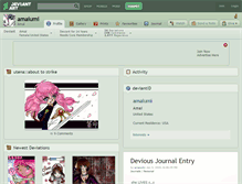 Tablet Screenshot of amaiumi.deviantart.com