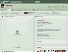 Tablet Screenshot of mcvejohn.deviantart.com