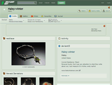 Tablet Screenshot of haley-winter.deviantart.com