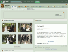 Tablet Screenshot of koritsu.deviantart.com