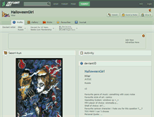 Tablet Screenshot of halloweengirl.deviantart.com