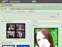 Tablet Screenshot of icicle-baton.deviantart.com