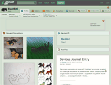 Tablet Screenshot of blackbel.deviantart.com