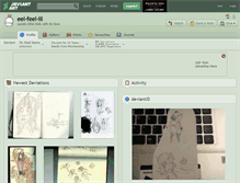Tablet Screenshot of eel-feel-ill.deviantart.com