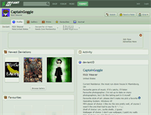Tablet Screenshot of captaingoggle.deviantart.com