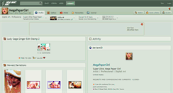 Desktop Screenshot of megapapergirl.deviantart.com