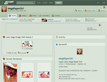 Tablet Screenshot of megapapergirl.deviantart.com