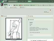 Tablet Screenshot of kahlel.deviantart.com