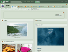 Tablet Screenshot of cam91.deviantart.com
