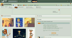 Desktop Screenshot of lovelychanel.deviantart.com