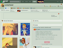 Tablet Screenshot of lovelychanel.deviantart.com