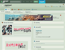 Tablet Screenshot of angelesart.deviantart.com