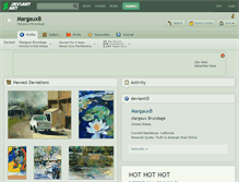 Tablet Screenshot of margauxb.deviantart.com