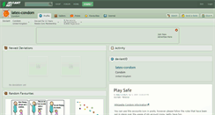 Desktop Screenshot of latex-condom.deviantart.com