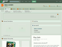 Tablet Screenshot of latex-condom.deviantart.com