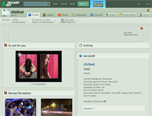 Tablet Screenshot of c0c0nut.deviantart.com