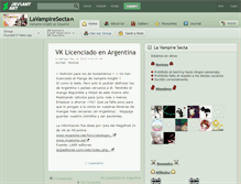 Tablet Screenshot of lavampiresecta.deviantart.com