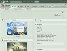 Tablet Screenshot of e-roub.deviantart.com