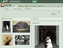 Tablet Screenshot of crazy1ady.deviantart.com