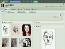 Tablet Screenshot of mcollins2012.deviantart.com