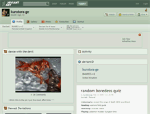 Tablet Screenshot of kurotora-ge.deviantart.com