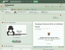 Tablet Screenshot of chiisanahoshi.deviantart.com