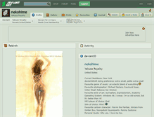 Tablet Screenshot of nekohime.deviantart.com