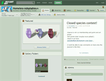 Tablet Screenshot of homeless-adoptables.deviantart.com