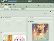 Tablet Screenshot of princesspeachystar.deviantart.com