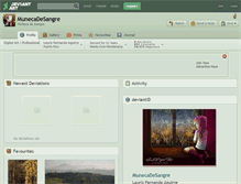 Tablet Screenshot of munecadesangre.deviantart.com