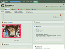 Tablet Screenshot of dancingqueen.deviantart.com