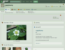 Tablet Screenshot of cuppybunny.deviantart.com