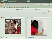 Tablet Screenshot of dedmerath.deviantart.com