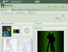 Tablet Screenshot of bevin1011.deviantart.com