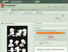 Tablet Screenshot of narcissa92devil.deviantart.com